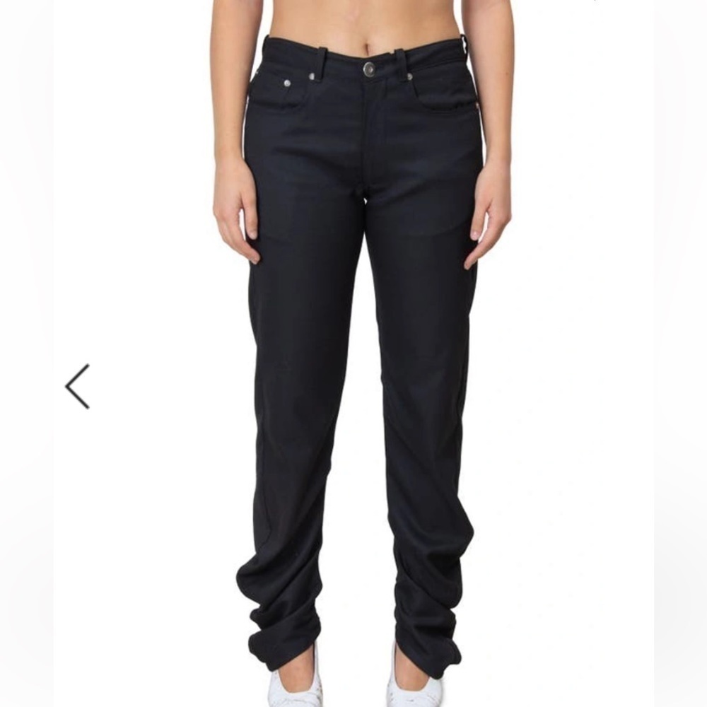 VAQUERA NYC designer black scrunch pants / jeans women’s size 27 - Picture 3 of 14
